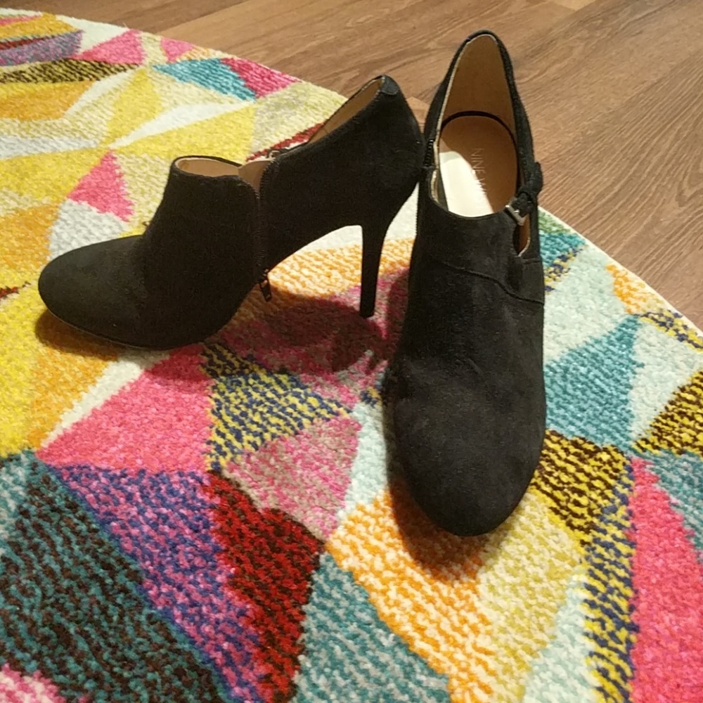 Suede nine west heels